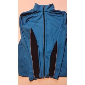 UNDER ARMOUR Full Zip Collar Long Sleeve Blue  Golf Jacket Men's Size Large